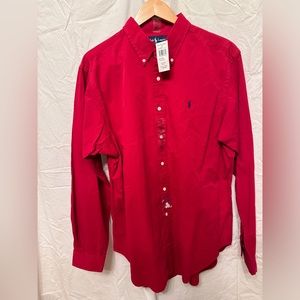 NWT. Ralph Lauren Classic Fit button down. Size XL.